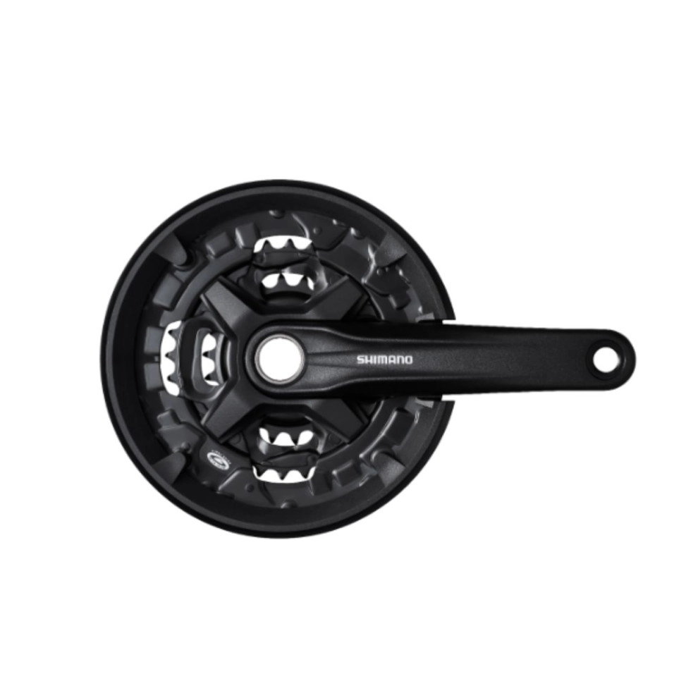 Biela Shimano Altus 9v. FC-MT210-3 con cubreplato