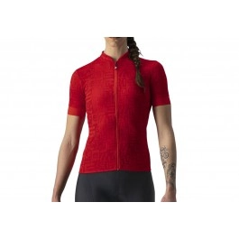 Maillot Castelli Promessa Manga corta Rojo Mujer